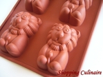 Moule silicone 6 Lions