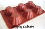 Moule silicone 6 briochettes